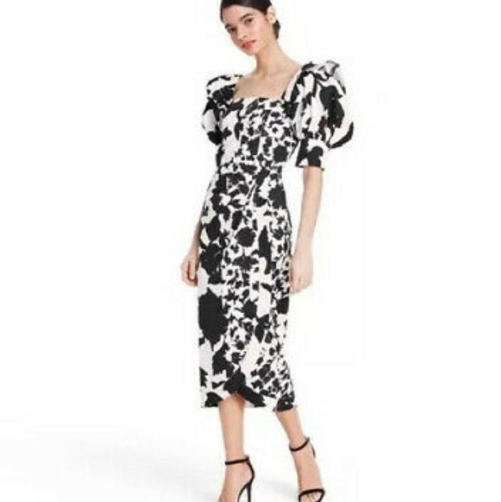 Christopher John Rogers Black White Dress sz. 4